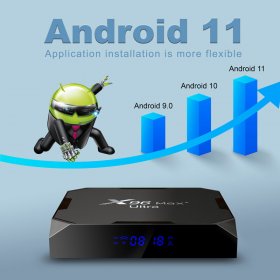 X96 MAX Plus Ultra IPTV BOX France Arabic French 8K Android 11.0 Amlogic S905X4 AV1 Dual Wifi BT 4.X X96Max Plus Smart ip tv box With 1 Year Code IPTV Subscription