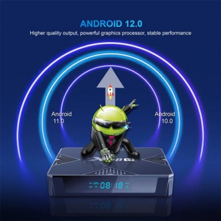 X98H Allwinner H618 4k HDR Android 12.0 tv box 4GB 32GB BT5.X 2.4G 5.8GHZ Dual wifi Smart TV media player box