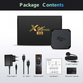 X96 Mini 5G smart tv box android 9.0 1G 8GB 2G 16GB media player Amlogic S905W4 support 2.4G/5G set top box ship from france X96 Mini 5G