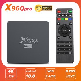 X96Q Pro Android 10.0 TV BOX Allwinner H313 Quad Core 2.4G&5Ghz Dual Band-wifi Media Player 4K Smart TV Set top Box PK X96 Q