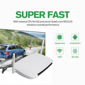 Leadcool Q9 QHDTV IPTV France Arabic French IPTV Box 4K Medai Player Amlogic S905W 1GB 8GB 2GB 16GB Android 9.0 Smart TV Set top Box With 1 Year QHDTV Code IPTV Subscription