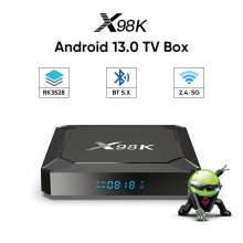 X98k RK3528A 8k tv box android13.0 wifi6 HDR10+ BT5.0 H.265 smart tv box 4GB RAM 32GB ROM media player