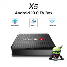 X5 Android 10.0 4K tv box Allwinner H313 Quad Core 2.4G&5G dual wifi BT5.0 streaming devices set top box