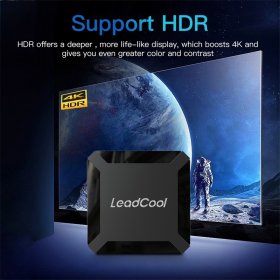 LEADCOOLH313 Android 10.0 iptv box Allwinner H313 4k HDR 2.4GHZ Wireless wifi 2GB 16GB smart iptv france arabic media player