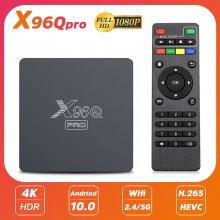 X96Q Pro Android 10.0 TV BOX Allwinner H313 Quad Core 2.4G&5Ghz Dual Band-wifi Media Player 4K Smart TV Set top Box PK X96 Q