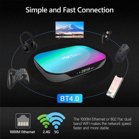 HK1BOX 8K Smart TV BOX Amlogic S905X3 4GB 128GB 64GB media player 2.4G&5Ghz Dual Wifi 1080P HK1 BOX Android 9.0 Set-top Box